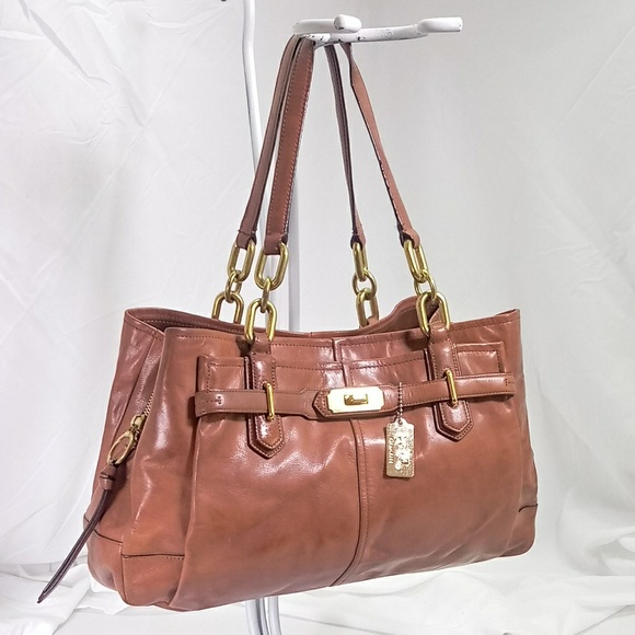 Coach Leather Chelsea Jayden Carryall Satchel - Picture 2 of 7